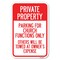 Signmission Parking for Church Functions Only Others Heavy-Gauge Aluminum Sign, 12" x 18", A-1218-23446 A-1218-23446 - alternate 1